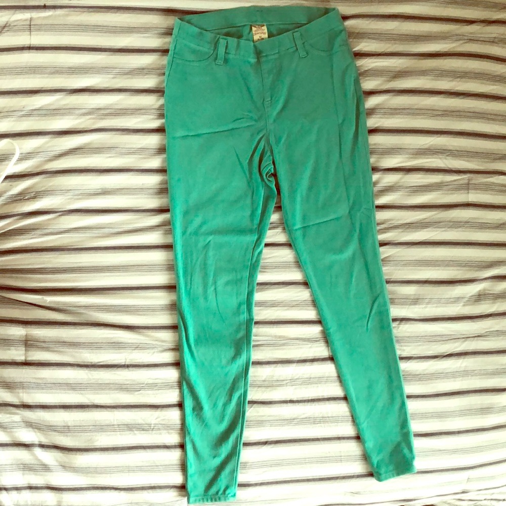 Teal jeggings - Worn twice